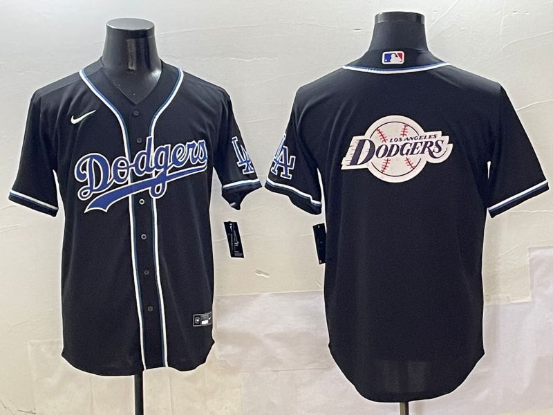 Men Los Angeles Dodgers Blank Black Three generations Nike 2025 MLB Jersey style 25